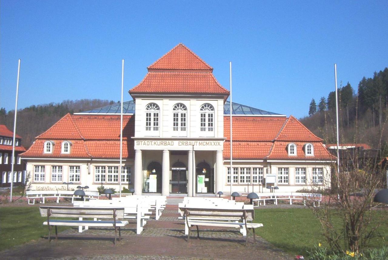 Hotel Pension am Kurmittelhaus Bad Grund Exterior foto